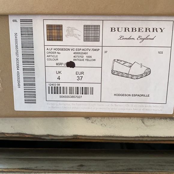 Burberry Espadrilles - Picture 7 of 8